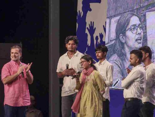 Rahul Gandhi Allahabad youth outreach | ‘Where are the jobs?’: Rahul Gandhi 'Chhatro Ki Goonj' gives voice to youth anger in Allahabad