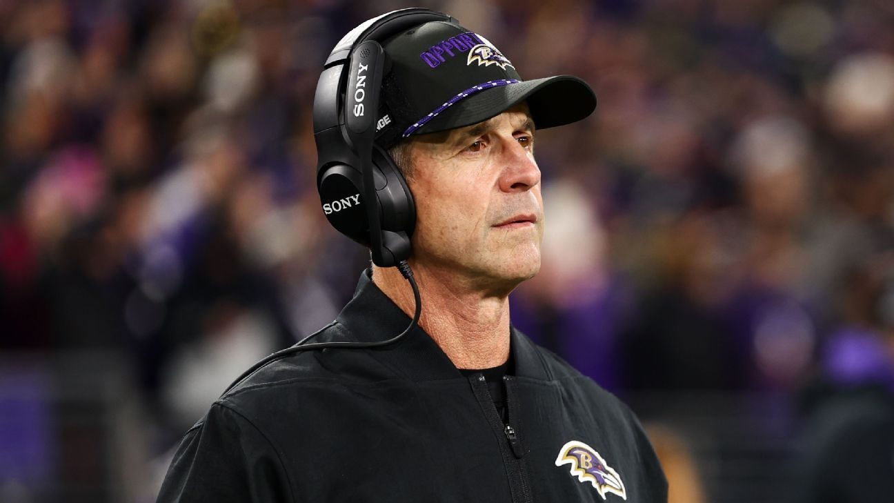 Ravens coach John Harbaugh not worried about job security
