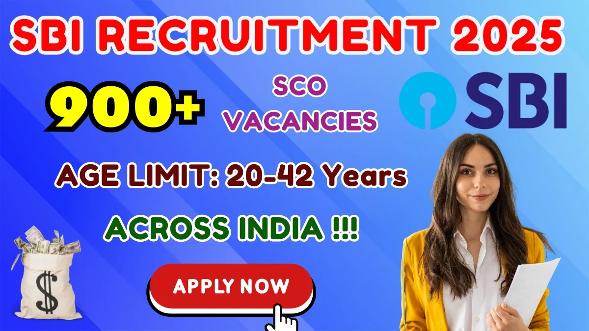 SBI SO Recruitment 2025 - Apply Online for 996 Posts