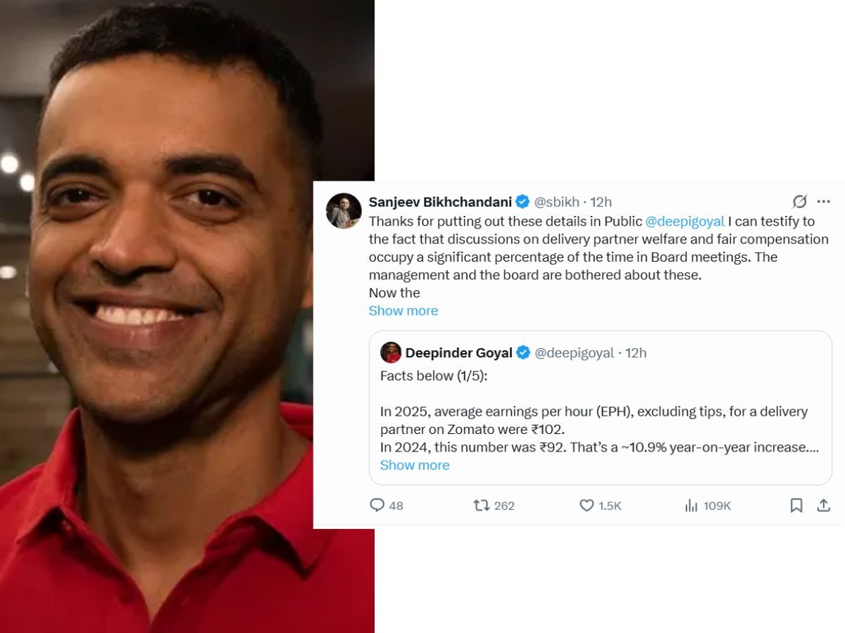 Sanjeev Bikhchandani Backs Zomato Owner Deepinder Goyal, Takes a Dig at Raghav Chadha Amid Gig Worker Strike Debate