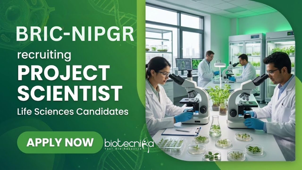 Scientist Job at BRIC-NIPGR | Life Sciences