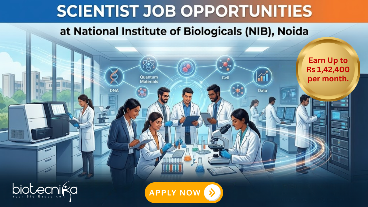 Scientist Job at National Institute of Biologicals
