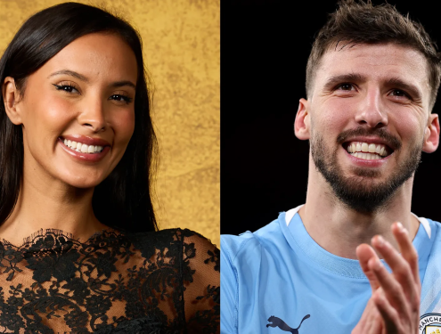 Stick to the day job, Ruben! Maya Jama shares Dias’ artwork after Man City star treats Love Island host to Valentine’s Day gifts