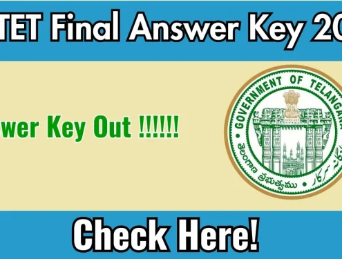 TS TET Final Answer Key 2026 OUT
