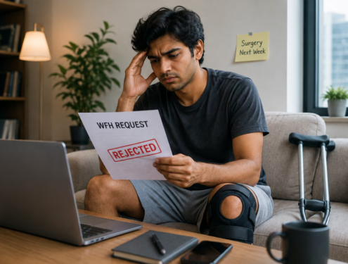 Techie Asks For WFH After Knee Surgery While Serving Notice, HR Refuses Request: ‘Is This Even Legal?’ | Viral News