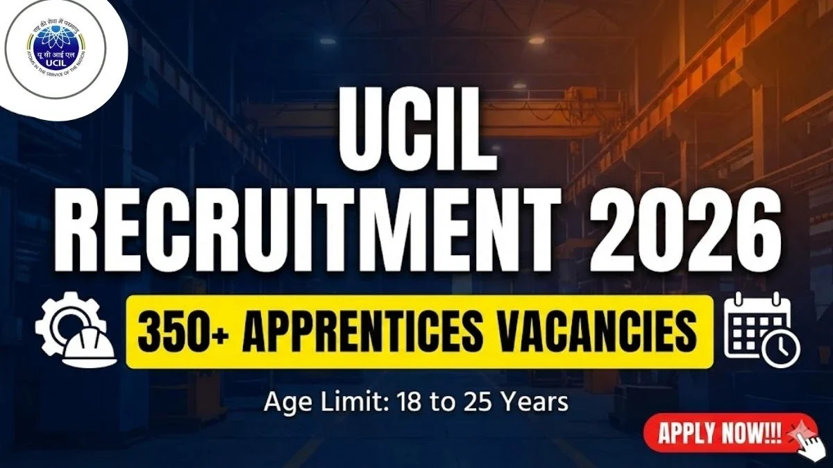 UCIL Apprentices Recruitment 2026 - Apply Online for 364 Posts